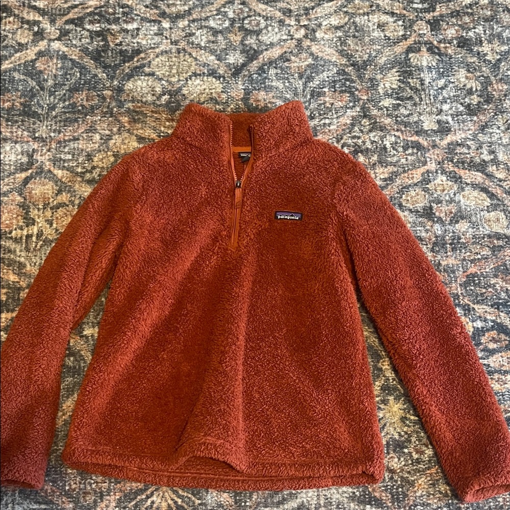Patagonia Kids' Warm Rust Fleece Pullover